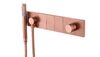 Смеситель Boheme ZODIAC с ручным душем COPPER BRUSHED 132-SYS-CB цвет медь