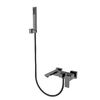 Смеситель для ванны с душем Boheme Qubic Shinny Gun Metal 473-SGM