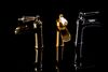 Каскадный смеситель для раковины Boheme Vogue цвет золото 211