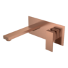 Смеситель Boheme для раковины из стены Qubic Copper Brushed 475-CB цвет медь