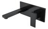 Смеситель для раковины из стены Boheme Qubic Matt Black 475-B
