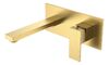 Смеситель для раковины из стены Boheme Qubic Matt Gold 475-MG