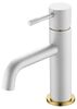 Смеситель для умывальника Boheme Uno White Gold 461-WG