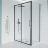 Душевой угол Veconi Evo 100SP GR 1400х700x1950, графит брашинг, прозрачное стекло