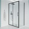 Душевой угол Veconi Evo 100SP B 1200х1200x1950, черный матовый, прозрачное стекло