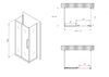 Душевой уголок ABBER Schwarzer Diamant AG30110BMH-S80BM-S80BM