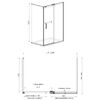 Душевой уголок Azario Ванкувер универсальный 120х90 AZ-NKF1131L/R-12090-BNC-CL