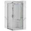 Душевой уголок Loranto NEO 100x100x190 прозрачное закаленное стекло 5 мм, профиль серебро (CS-21809-100)