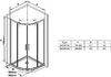 Душевой уголок Ravak Blix BLSCP4-90 90x90 стекло Transparent, профиль Черный (X3BM70300Z1)