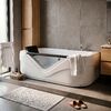 Ванна акриловая Loranto 850х1700х600 с гидромассажем, правосторонняя (CS-832NR)
