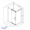 Душевое ограждение Ceruttispa ЧЕЗАС (CEZA'S) 120BF L (120x90x195)
