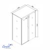 Душевое ограждение Ceruttispa МАРБЕЛЛА (MARBELLA) 120BF R (120x80x190)