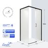Душевое ограждение Ceruttispa ВИТО (VITO) 110BF R (110x80x195)