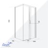 Душевое ограждение Ceruttispa ВИТО (VITO) 110BF R (110x80x195)