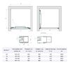 Душевая дверь Vegas-glass Z Inside 60 12 01 стекло прозрачное, профиль медь, 60х200 см. Размер регулировки 59-61 см.