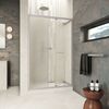 Душевая дверь Vegas-glass ZP Inside 130 07 02 стекло шиншилла, профиль матовый хром, 130х200 см. Размер регулировки 129-131 см.
