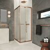Душевой уголок Vegas-glass Z+ZPV Inside 70*100 12 10 стекло сатин, профиль медь, 70х100 см