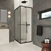 Душевой уголок Vegas-glass Z+ZPV Inside 70*100 02M Moru стекло Moru, профиль черный матовый, 70х100 см