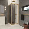 Душевой уголок Vegas-glass Z+ZPV Inside 80*80 03 07 стекло графит, профиль золото матовое, 80х80 см