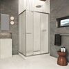 Душевой уголок Vegas-glass ZP+ZPV Inside 100*80 11 02 стекло шиншилла, профиль оружейная сталь, 100х80 см