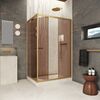 Душевой уголок Vegas-glass ZP+ZPV Inside 120*100 03 05 стекло бронза, профиль золото матовое, 120х100 см