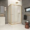 Душевой уголок Vegas-glass ZP+ZPV Inside 120*100 03 02 стекло шиншилла, профиль золото матовое, 120х100 см