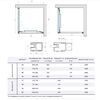 Душевой уголок Vegas-glass ZP+ZPV Inside 120*100 04 02 стекло шиншилла, профиль никель, 120х100 см