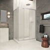 Душевой уголок Vegas-glass ZP+ZPV Inside 140*90 07 02 стекло шиншилла, профиль матовый хром, 140х90 см