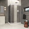 Душевой уголок Vegas-glass ZP+ZPV Inside 160*100 07 07 стекло графит, профиль матовый хром, 160х100 см