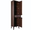Комплект мебели ASB-Woodline Салерно 65 цвет орех  (зеркало, тумба, раковина)