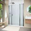 Душевая дверь Vegas Glass EP-2F NOVO h2000 155 11 02 R профиль оружейная сталь, стекло шиншилла. Размер регулировки 153-158 см