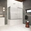 Шторка для ванны Vegas Glass ZV+ZVF Protec 180*80 04 Moru  профиль никель, стекло Moru