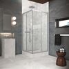 Душевой уголок Vegas Glass ZA Protec 95 04 Moru  профиль никель, стекло Moru