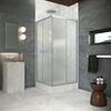 Душевой уголок Vegas Glass ZA Protec 120 04 07  профиль никель, стекло графит