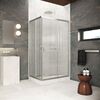 Душевой уголок Vegas Glass ZA-F Protec 85*70 04 Moru  профиль никель, стекло Moru