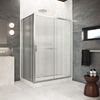 Душевой уголок Vegas Glass ZP+ZPV Protec 110*85 04 Moru  профиль никель, стекло Moru