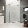 Душевой уголок Vegas Glass ZP+ZPV Protec 110*100 04 02  профиль никель, стекло шиншилла