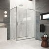 Душевой уголок Vegas Glass ZP+ZPV Protec 180*95 04 01  профиль никель, стекло прозрачное