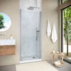 Душевая дверь в нишу Vegas Glass EP NOVO h2000 60 07 01 профиль матовый хром, стекло прозрачное. Размер регулировки 57,5-62,5 см.