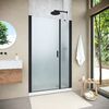 Душевая дверь в нишу Vegas Glass EP-F-2 NOVO 160 02М 10 L профиль черный матовый, стекло сатин. Размер регулировки 157-162 см.