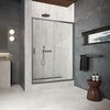 Душевая дверь в нишу Vegas Glass ZP Protec 140 06 01 профиль GunMetal, стекло прозрачное. Размер регулировки 138-143 см.