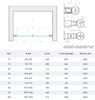 Душевая дверь в нишу Vegas Glass E2P NOVO 85 02М 01 профиль черный матовый, стекло прозрачное. Размер регулировки 82,5-87,5 см.