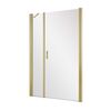 Душевая дверь в нишу Vegas Glass EP-F-2 NOVO h2000 185 03 10 R профиль золото матовое, стекло сатин. Размер регулировки 182-187 см.