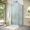 Душевой уголок Vegas Glass 80х80 см, EP-Fis NOVO h2000 80*80 04 10 L  профиль никель , стекло сатин