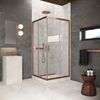 Душевой уголок Vegas Glass 95х95 см, ZA Protec 95 12 01 профиль медь, стекло прозрачное
