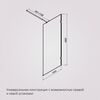 Душевая перегородка 100х195см, AM.PM X-Joy W94WI-100-F1-MTE стекло прозрачное, профиль глянцевый хром