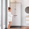 Душевая перегородка 110х195см, AM.PM X-Joy W94WI-110-F1-MTE стекло прозрачное, профиль глянцевый хром