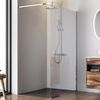 Душевая перегородка 120х200см, AM.PM Func W84WI-120-F1-MTE стекло прозрачное, профиль глянцевый хром