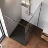 Душевая перегородка 120х200см, AM.PM Func W84WI-120-F1-MTE стекло прозрачное, профиль глянцевый хром
