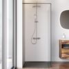 Душевая перегородка 120х200см, AM.PM Func W84WI-120-F1-MTE стекло прозрачное, профиль глянцевый хром